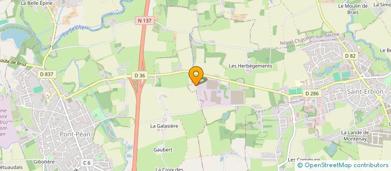 localisation de l'entreprise MONSIEUR RAYMOND GINGUENE  SAINT-ERBLON