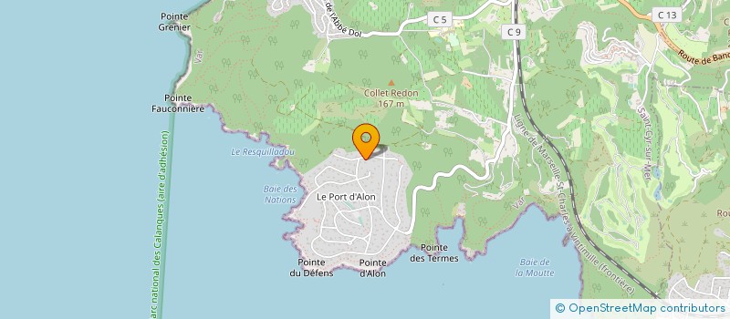 localisation de l'entreprise MONSIEUR RAYMOND GIRAUD à SAINT-CYR-SUR-MER