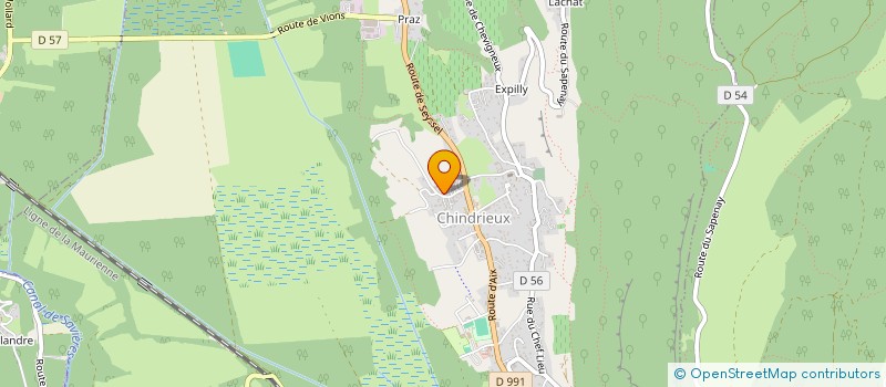 localisation de l'entreprise MONSIEUR RAYMOND GODDARD à CHINDRIEUX