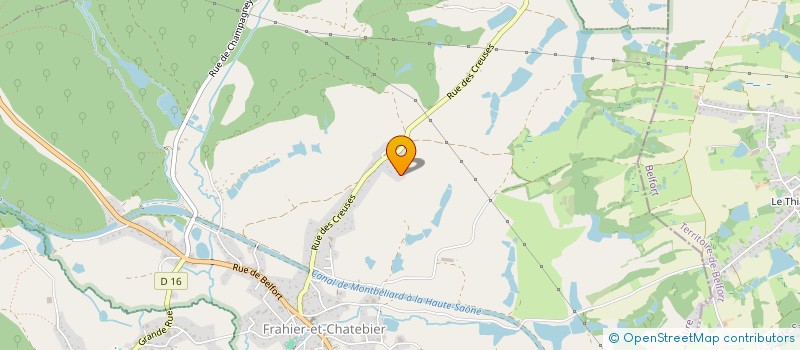 localisation de l'entreprise MONSIEUR RAYMOND GOGNIAT  FRAHIER-ET-CHATEBIER