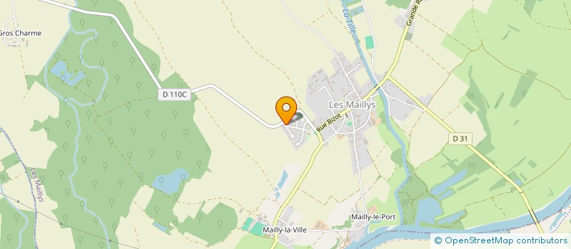 localisation de l'entreprise MONSIEUR RAYMOND GOUTTE  LES MAILLYS