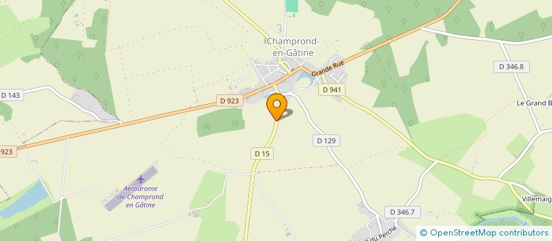 localisation de l'entreprise MONSIEUR RAYMOND GRANGER à CHAMPROND-EN-GATINE