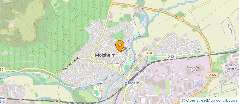 localisation de l'entreprise MONSIEUR RAYMOND GROSS  MOLSHEIM