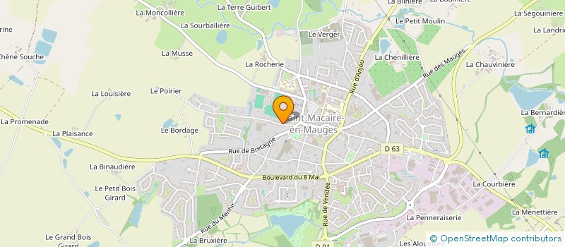 localisation de l'entreprise MONSIEUR RAYMOND GUERIN à SEVREMOINE