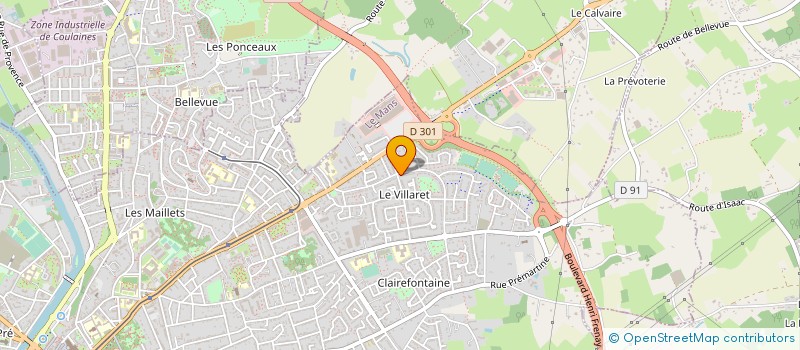 localisation de l'entreprise MONSIEUR RAYMOND GUET à LE MANS