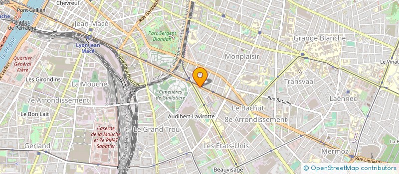 localisation de l'entreprise MONSIEUR RAYMOND GUIARD  LYON