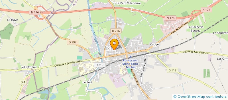 localisation de l'entreprise MONSIEUR RAYMOND GUILLARD  PONTORSON