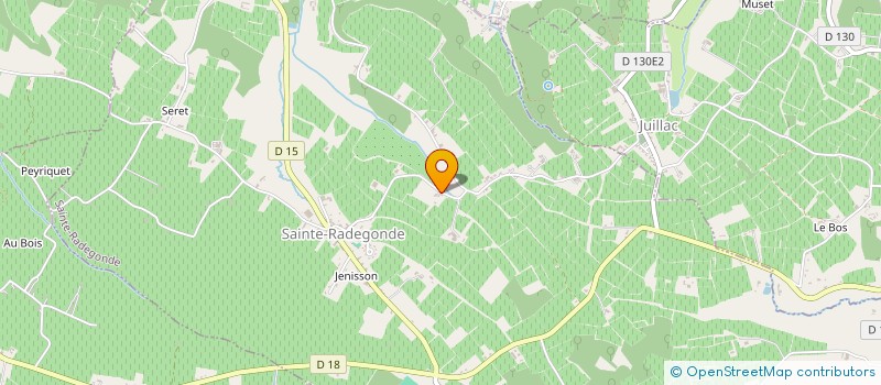 localisation de l'entreprise MONSIEUR RAYMOND GUIRONNET  SAINTE-RADEGONDE