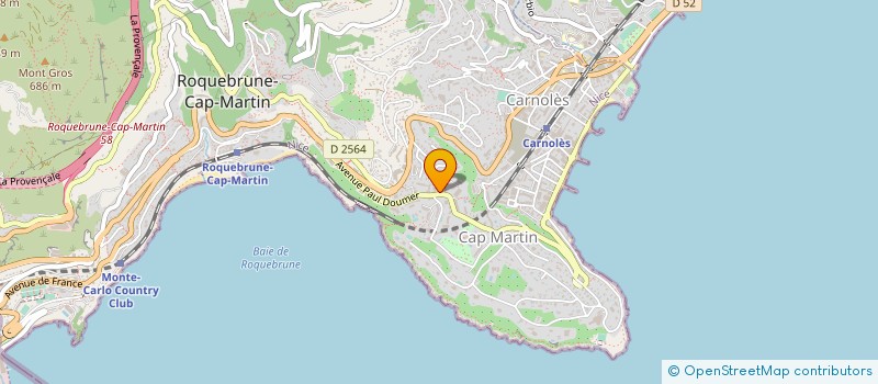 localisation de l'entreprise MONSIEUR RAYMOND GUITTON à ROQUEBRUNE-CAP-MARTIN