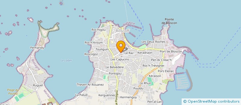 localisation de l'entreprise MONSIEUR RAYMOND HAMON  ROSCOFF