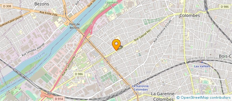 localisation de l'entreprise MONSIEUR RAYMOND HASSLER  COLOMBES