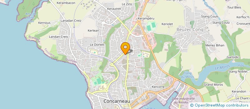 localisation de l'entreprise MONSIEUR RAYMOND HERLEDAN à CONCARNEAU