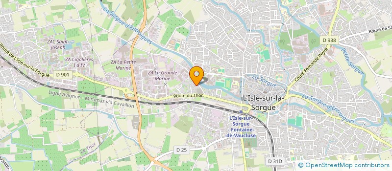 localisation de l'entreprise MONSIEUR RAYMOND HERODOTE  L'ISLE-SUR-LA-SORGUE