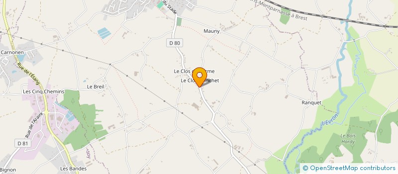 localisation de l'entreprise MONSIEUR RAYMOND HERVE à POMMERET
