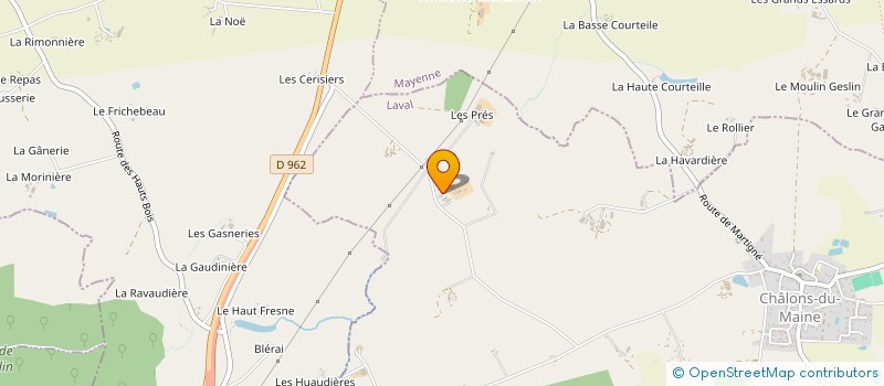 localisation de l'entreprise MONSIEUR RAYMOND HOUSSEAU à CHALONS-DU-MAINE