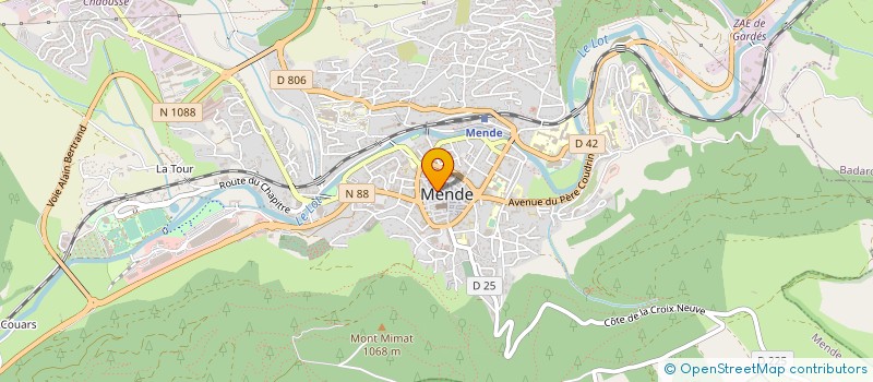 localisation de l'entreprise MONSIEUR RAYMOND HUGON  MENDE