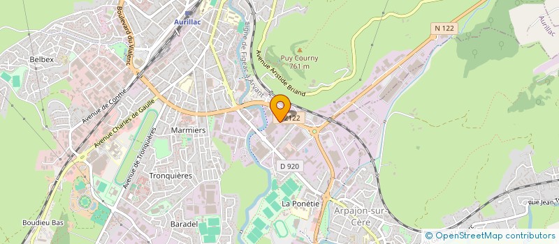 localisation de l'entreprise MONSIEUR RAYMOND IMBERT à AURILLAC