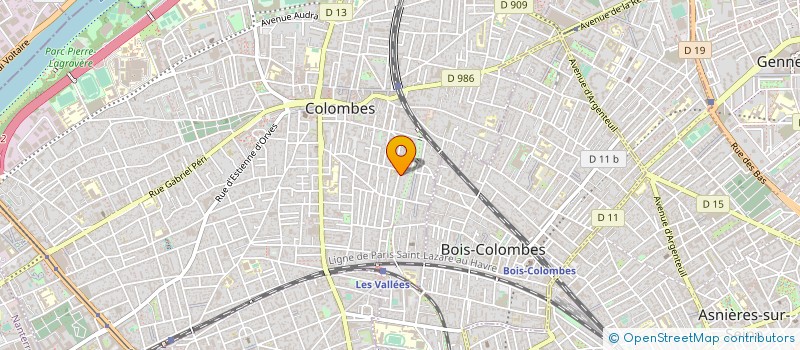 localisation de l'entreprise MONSIEUR RAYMOND JAEGER  COLOMBES