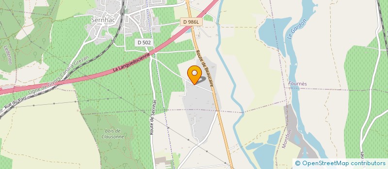 localisation de l'entreprise MONSIEUR RAYMOND JEAN  SERNHAC