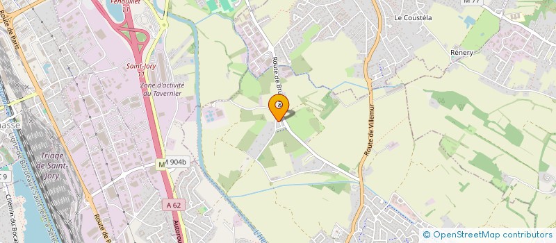 localisation de l'entreprise MONSIEUR RAYMOND JEROME  CASTELGINEST