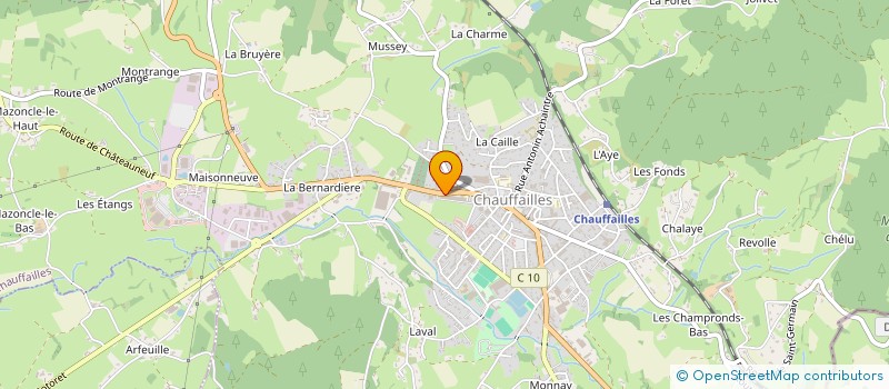 localisation de l'entreprise MONSIEUR RAYMOND JOLIVET à CHAUFFAILLES