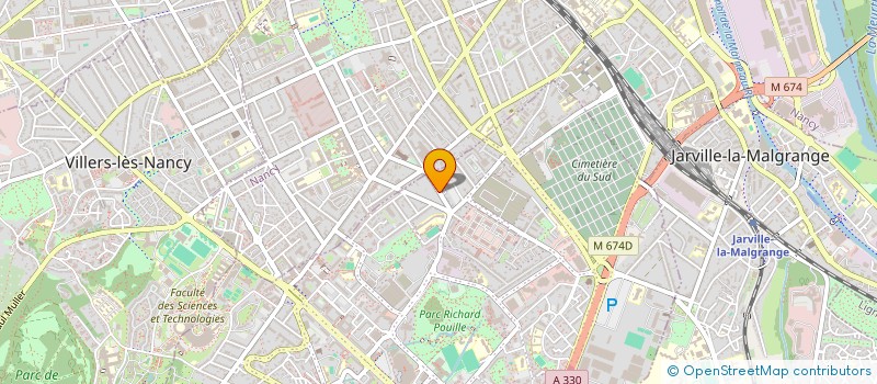 localisation de l'entreprise MONSIEUR RAYMOND JOLLY  VANDUVRE-LES-NANCY