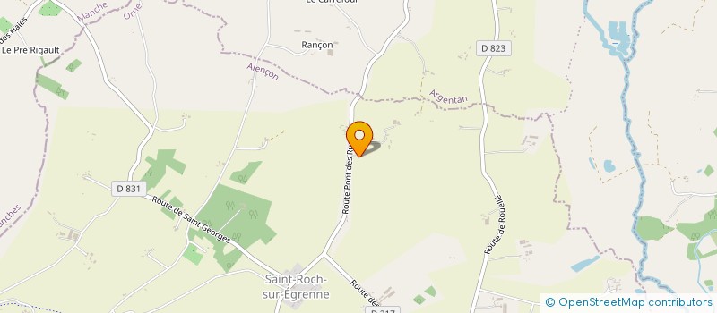 localisation de l'entreprise MONSIEUR RAYMOND JOUBIN à SAINT-ROCH-SUR-EGRENNE