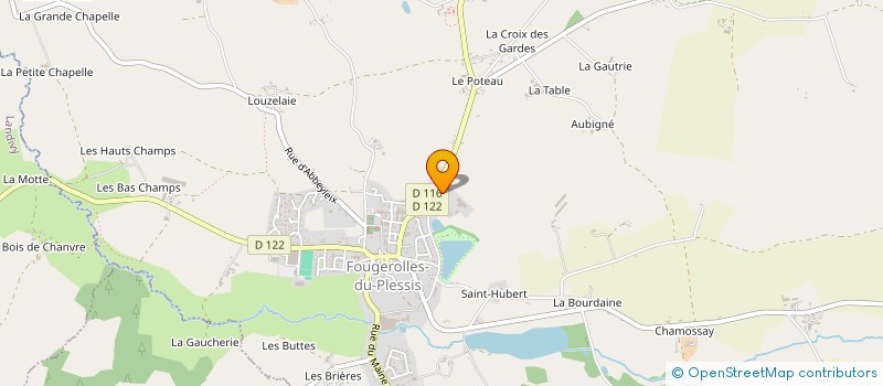 localisation de l'entreprise MONSIEUR RAYMOND JUIN  FOUGEROLLES DU PLESSIS