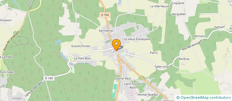 localisation de l'entreprise MONSIEUR RAYMOND KERVARREC  CAMORS