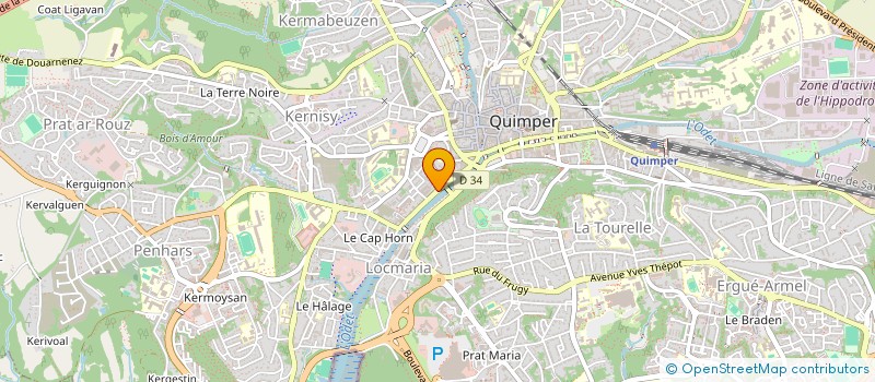 localisation de l'entreprise MONSIEUR RAYMOND KLISING à QUIMPER