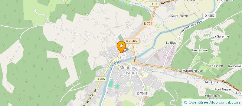 localisation de l'entreprise MONSIEUR RAYMOND LABADIE  MONTIGNAC-LASCAUX