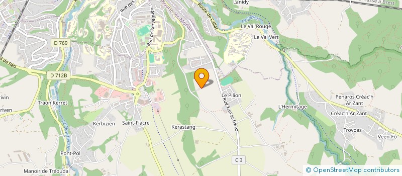 localisation de l'entreprise MONSIEUR RAYMOND LACHUER  PLOURIN-LES-MORLAIX