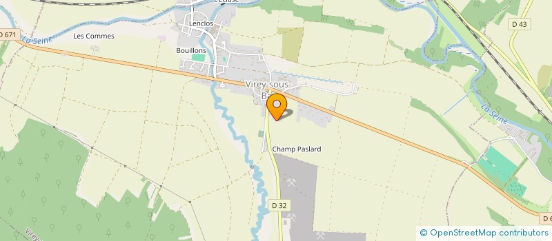 localisation de l'entreprise MONSIEUR RAYMOND LACROIX  VIREY-SOUS-BAR