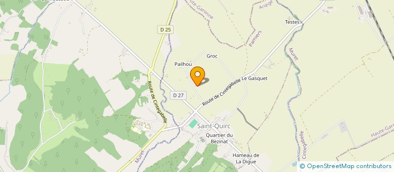 localisation de l'entreprise MONSIEUR RAYMOND LAFAGE à SAINT-QUIRC