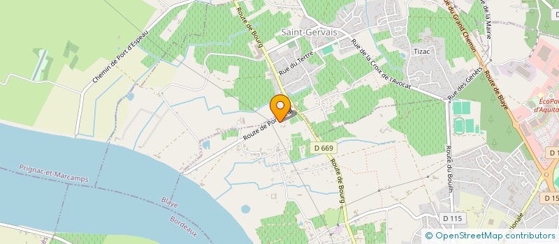 localisation de l'entreprise MONSIEUR RAYMOND LANGLADE  SAINT-ANDRE-DE-CUBZAC