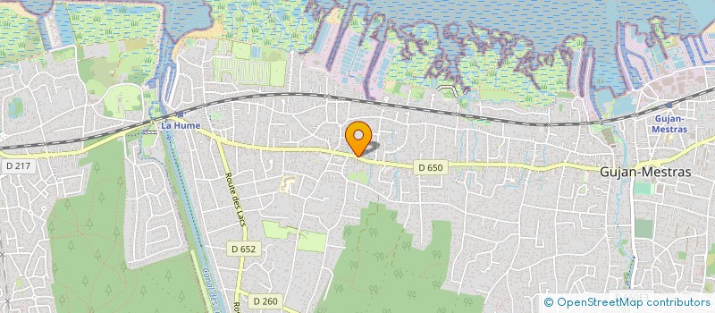 localisation de l'entreprise MONSIEUR RAYMOND LAUGA  GUJAN-MESTRAS