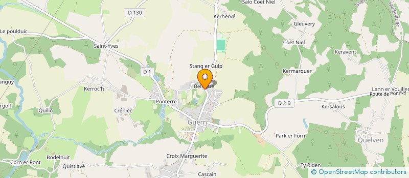 localisation de l'entreprise MONSIEUR RAYMOND LE MEZO  PLUMELIAU-BIEUZY