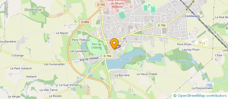 localisation de l'entreprise MONSIEUR RAYMOND LEBRETON  COMBOURG