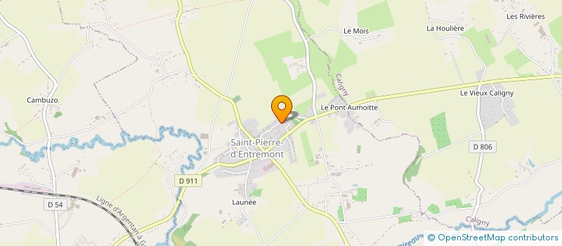 localisation de l'entreprise MONSIEUR RAYMOND LEBRUN à LE MENIL-CIBOULT