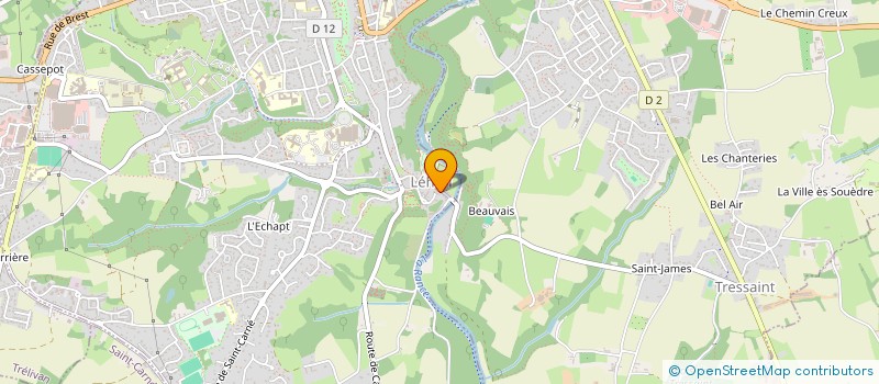 localisation de l'entreprise MONSIEUR RAYMOND LECHEVESTRIER  DINAN