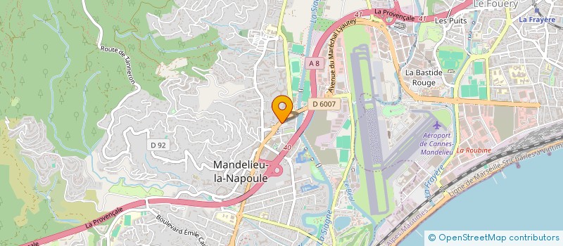 localisation de l'entreprise MONSIEUR RAYMOND LECONTE  MANDELIEU-LA-NAPOULE