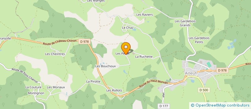 localisation de l'entreprise MONSIEUR RAYMOND LEDION à ARLEUF