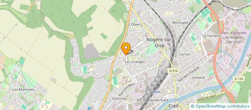 localisation de l'entreprise MONSIEUR RAYMOND LEGRAND à NOGENT-SUR-OISE