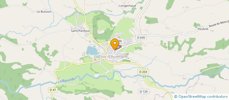 localisation de l'entreprise MONSIEUR RAYMOND LEOTY  LA TOUR-D'AUVERGNE