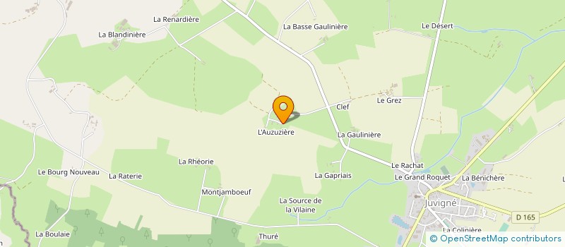 localisation de l'entreprise MONSIEUR RAYMOND LIGNEUL à JUVIGNE