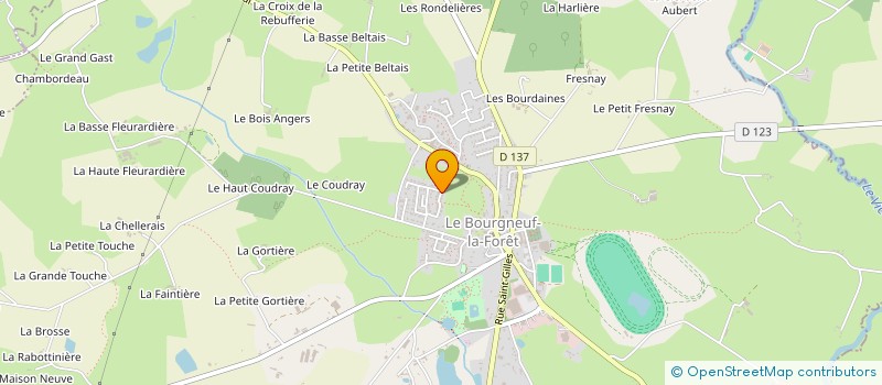 localisation de l'entreprise MONSIEUR RAYMOND LINAY  LE BOURGNEUF-LA-FORET