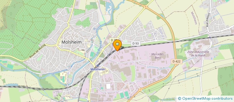 localisation de l'entreprise MONSIEUR RAYMOND MAGER  MOLSHEIM