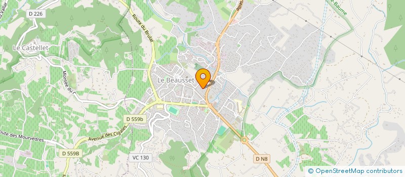 localisation de l'entreprise MONSIEUR RAYMOND MAGNALDI  LE BEAUSSET