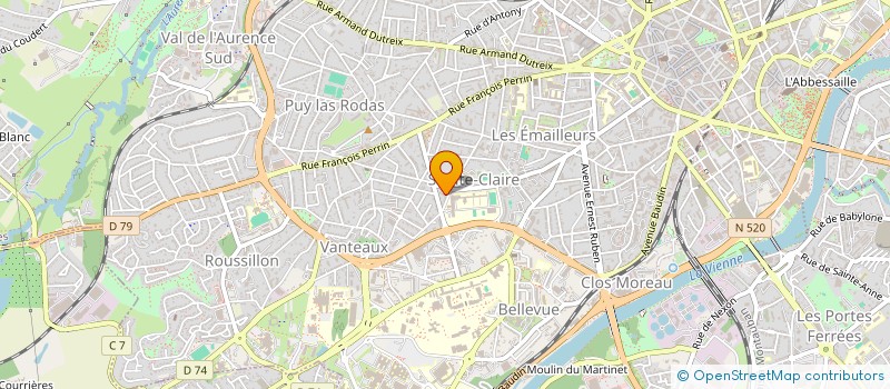 localisation de l'entreprise MONSIEUR RAYMOND MAHAMOUD à LIMOGES