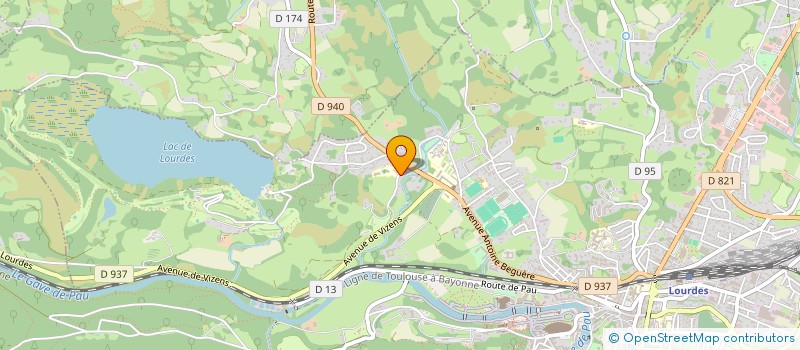 localisation de l'entreprise MONSIEUR RAYMOND MARC  LOURDES